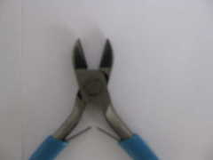 blue plastic handles multi-purpose diagonal cutting pliers