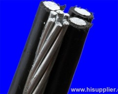 Quadruplex stranded aluminum phase conductor PE insulated AAAS neutal conductor