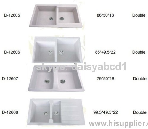 Artifical quartz stone sinks