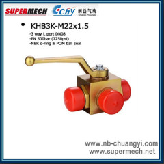 2 postion 3 way High Pressure Ball Valve