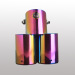 Colorful modified universal stainless steel dual car tail throat