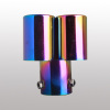 Colorful Stianless steel universal dual exhaust muffler pipe