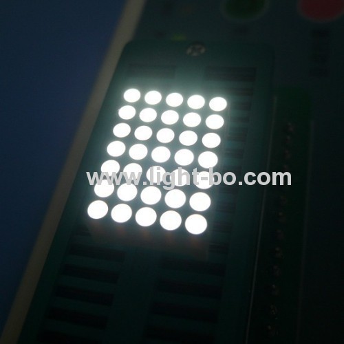 Ultra Bright White 0.7 inch1.9mm 5 x 7 dot matrix led display Package dimensions: 12.7 x 17.8 x 6.3mm