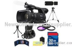 Panasonic AG-AC160A HD Handheld Camcorder + 32GB Accessory