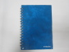 A4 4 subject hardcover spiral notebook/A-Z index notebook college ruled