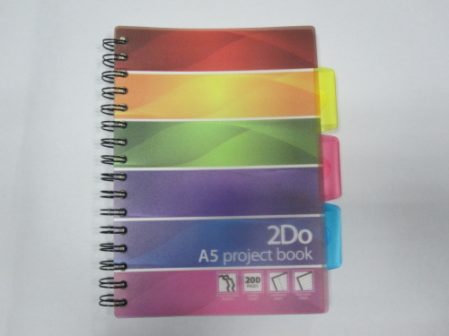 A5 PP cover project/index notebook college ruled