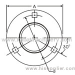 3-Bolt Hole Round Self-Aligning Mounting Flanges