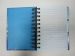 A6 2 subject college ruled hardcover spiral/index notepad/notebook