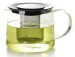 Borosilicate Hand Blown Glass Tea Pots With Stainless Steel Tea Strainer