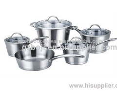 Food grade stainless steel cookware set 9pcs