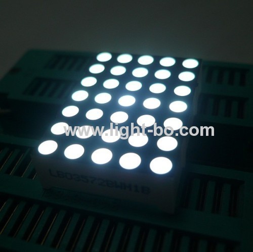 1.543mm branco puro 5 x 7 matriz de ponto display LED, amplamente utilizado para os indicadores de posição de elevação