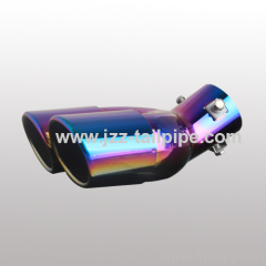 Colorful universal modified stainless steel automobile muffler tail