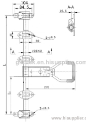 Stainess Steel/ Steel Truck Door Locking Gear, Door Assembly GL-11112