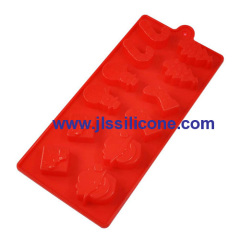 merry christmas silicone chocolate molds
