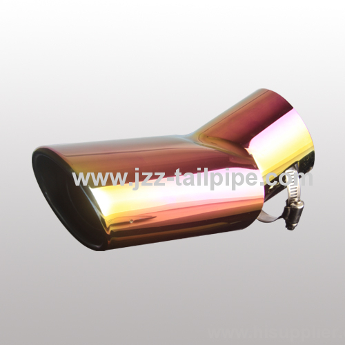 Colorful stainless steel popular dual automobile tail throat
