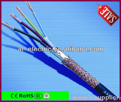 copper conductor XLPE insulated PVC sheathed braiding screened control cable