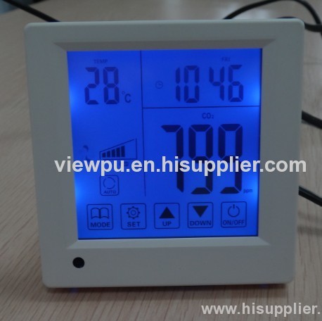 touch screen air quality monitor