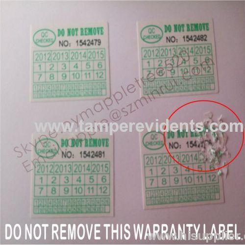 Custom Tamper Evident Security Labels