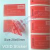Red VOID Sticker with Serial Numbers&Date,Tamper Evident Security VOID Labels,Matt Laminated Warranty VOID Seal Stickers