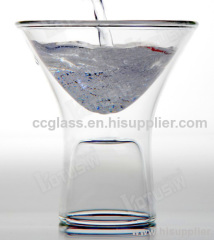 High Quality Inside Out Double Walled Martini Glasses wine glasses