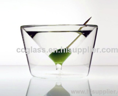 Inside out double wall Martini Glasses