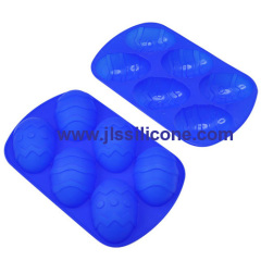 6 cavity easter egg baking molds silicone baking pan