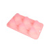 pink 6 cavity heart silicone bakeware molds