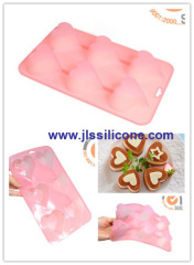 romantic 6 heart bakeware silicone baking pan