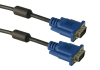 Blue Head VGA Cable With Ferrite Cores