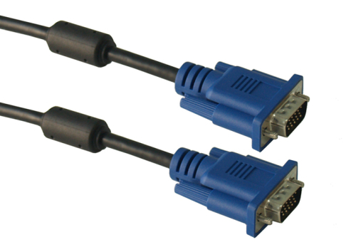 vga cable with ferrite cores