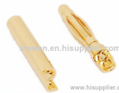 2.0mm edge gold plated banana plug