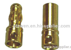 3.5MM regular gold plated banana plug