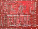2 layer Red Solder Mask PCB circuit board with FR4 Base and 1.0mm Board Thickness