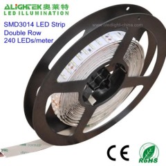 3014 Flexible LED ribbon 3014 IP65 IP68 SMD LED tape lgiht 240LED/meter double row 15mm PCB