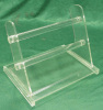 Diaphanous acrylic display rack for electronics product