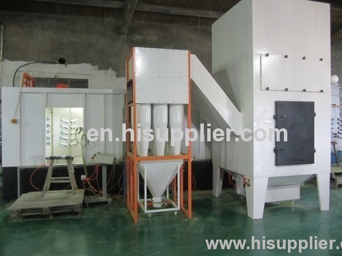 multi cyclone after filter powder recovery system of spray paint booth