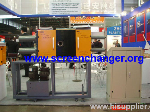 self-cleaning backflush screen changer/melt filter