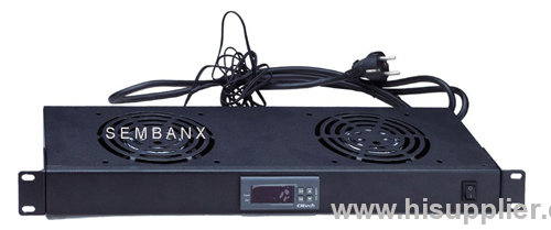 1U digital temperature unit with 2 fan