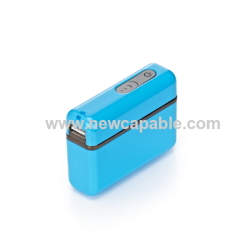 4400mAh power bank with LED flashlight and capacity indicators