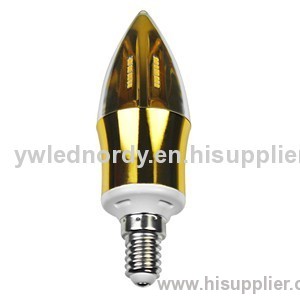 Led candle bulb E14-CA3613BS-4W 4w 300LM-350LM E14 base High thermal conductivity aluminum+pc cover