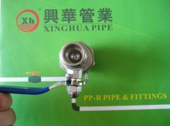 PPRC fittings and pipe plumbing material PPRC male Ball Valve with Union