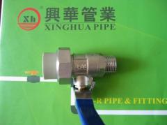 PPRC fittings and pipe plumbing material PPRC male Ball Valve with Union