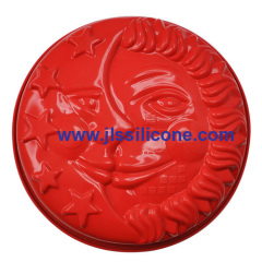 face shaped silicone bakeware moulds