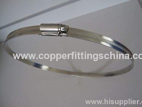 Standard Non-perforated Stainless steel British Type Hose Clamp