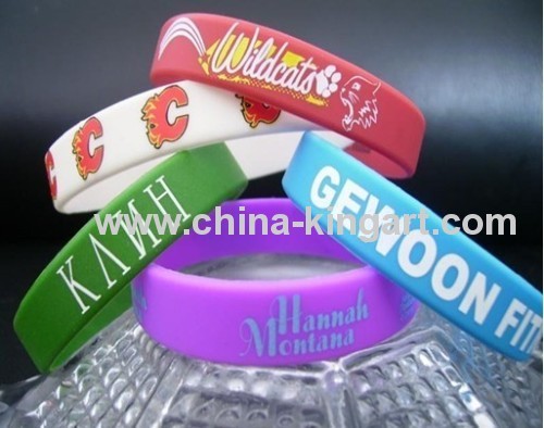 100% environmental promotional silicone bracelet