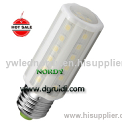 LED Corn light F1265 7W Plastic with cover 360 degree Epistar 14W CFL 40000 hours E27 B22 E14 holder