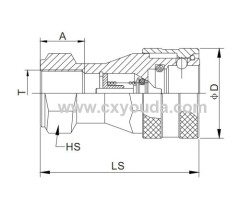 Open-Close Type Hydraulic Quick Coupling