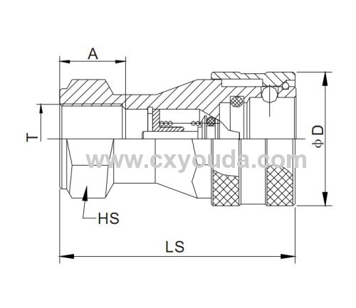 Open-Close Type Hydraulic Quick Coupling