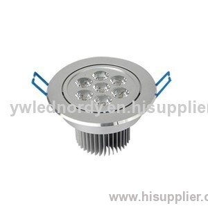 LED Ceiling light C701-7W external Driver 350mA 30 degree 6063T5 Aluminum Recessed Down Light