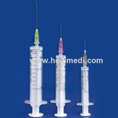 Disposable two part syringe 2ml-60ml with needles